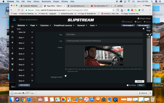Adding Video to Video Gallery-Slipstream Platform